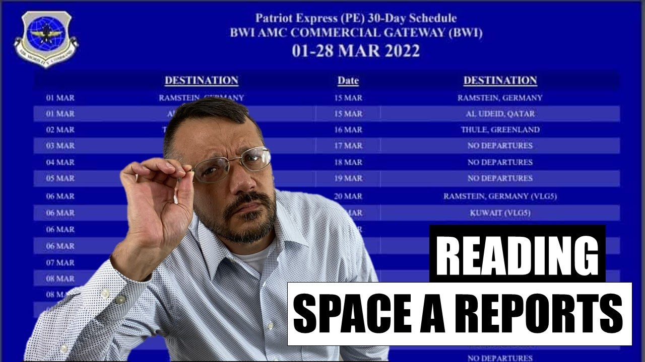 Space Available Travel: Reading the Reports