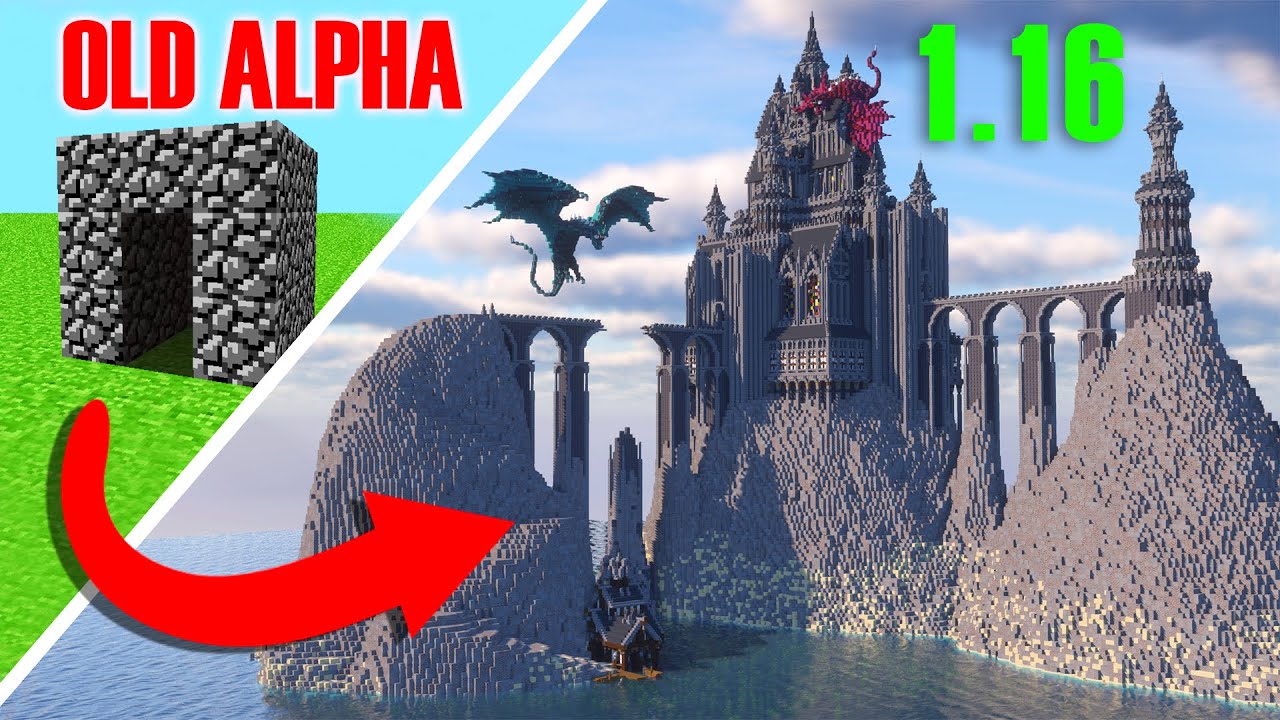Улучшение дома в каждом обновлении Minecraft