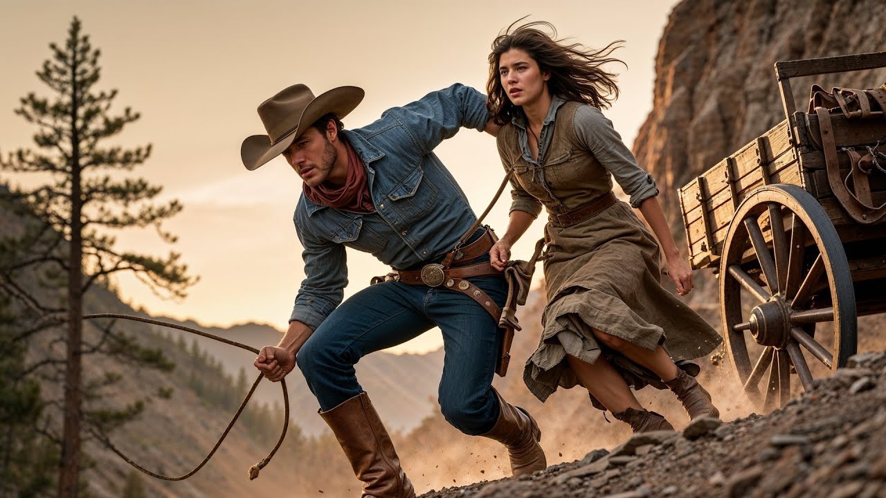 The Wagon Rolled Down the Hill, Until the Cowboy Grabbed the Reins and Stopped It Barehanded