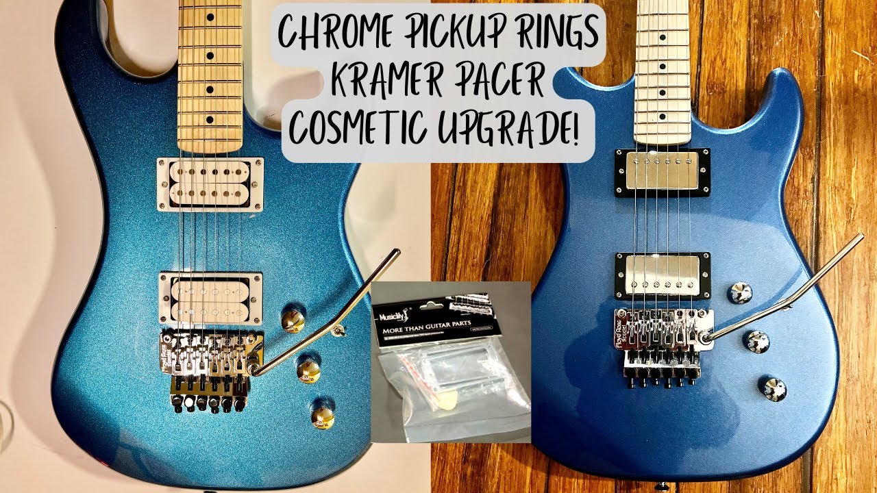Chrome Pickup Rings - Final Cosmetic Upgrade For My Kramer Pacer Series Guitar