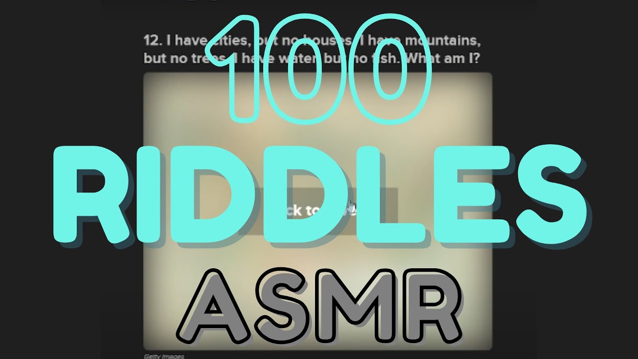 ASMR 100 Riddles to tickle your brain until you sleep