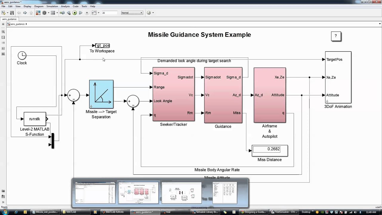 STK Simulink Missile Guidance2