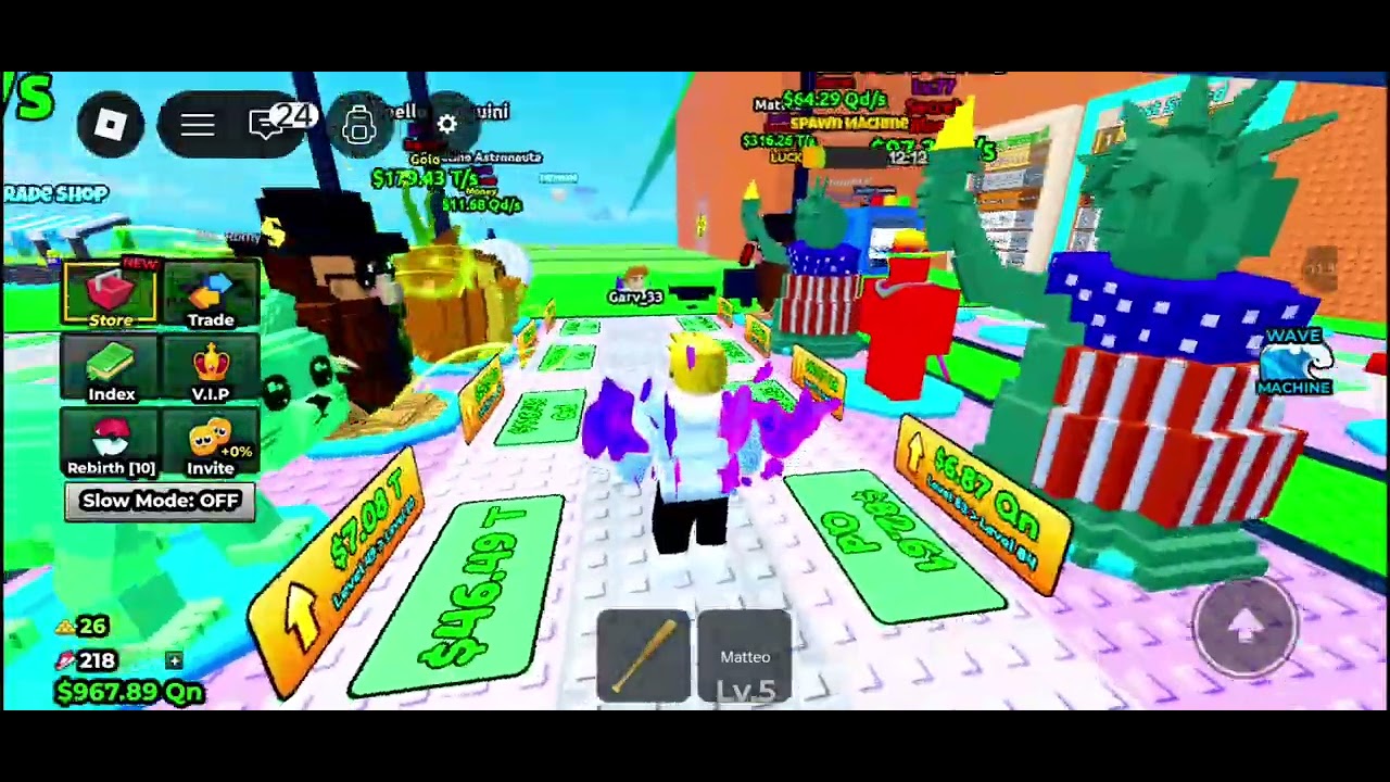 In money event I opened secret and money lucky block