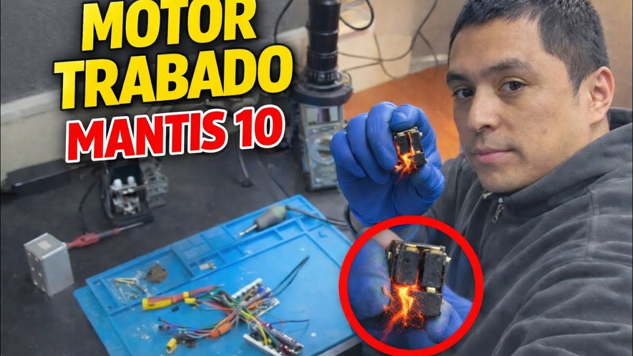 👉 Mantis 10 – Motor Trabado por MOSFET en Corto (Paso a Paso)