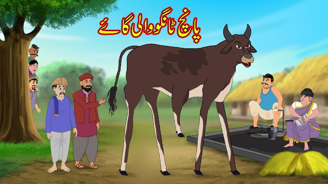 پانچ ٹانگو والی گاۓ | Five Leg Jadui Gaay | Urdu Story | Moral Stories | kahaniyan urdu