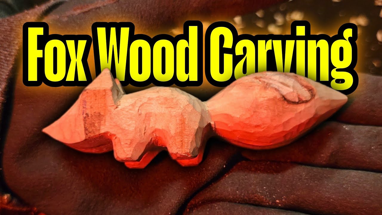 ASMR Wood Carving Fox Sculpture (Beech Wood) | Satisfying Wood Carving | Oil Finish