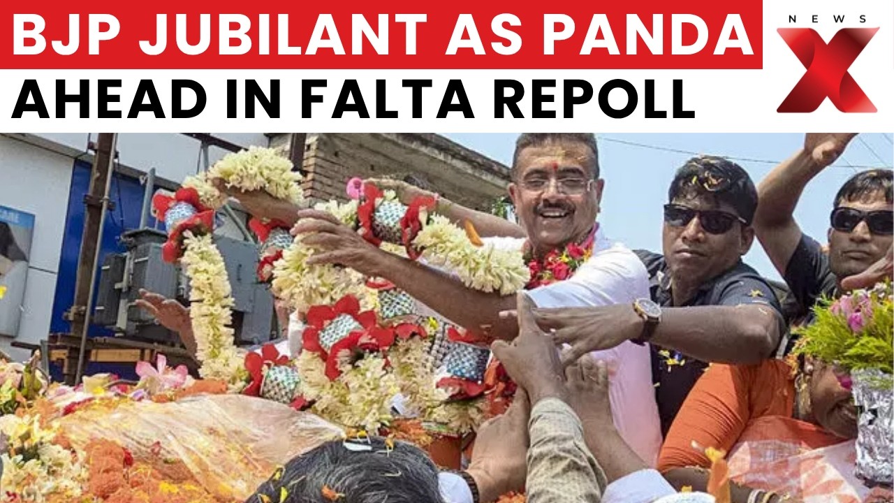 Falta Repoll Counting: BJP Workers Celebrate as Panda Leads in Falta Repoll | NewsX