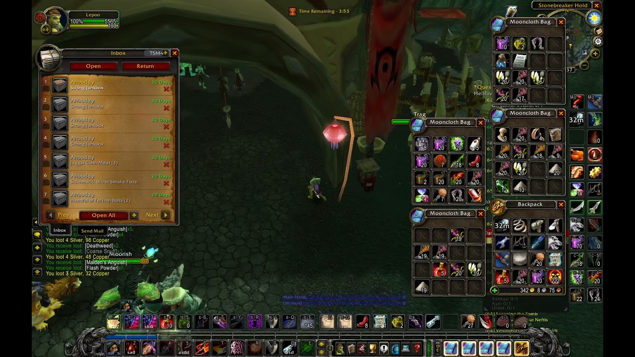100 strong junkbox opening, tbc classic