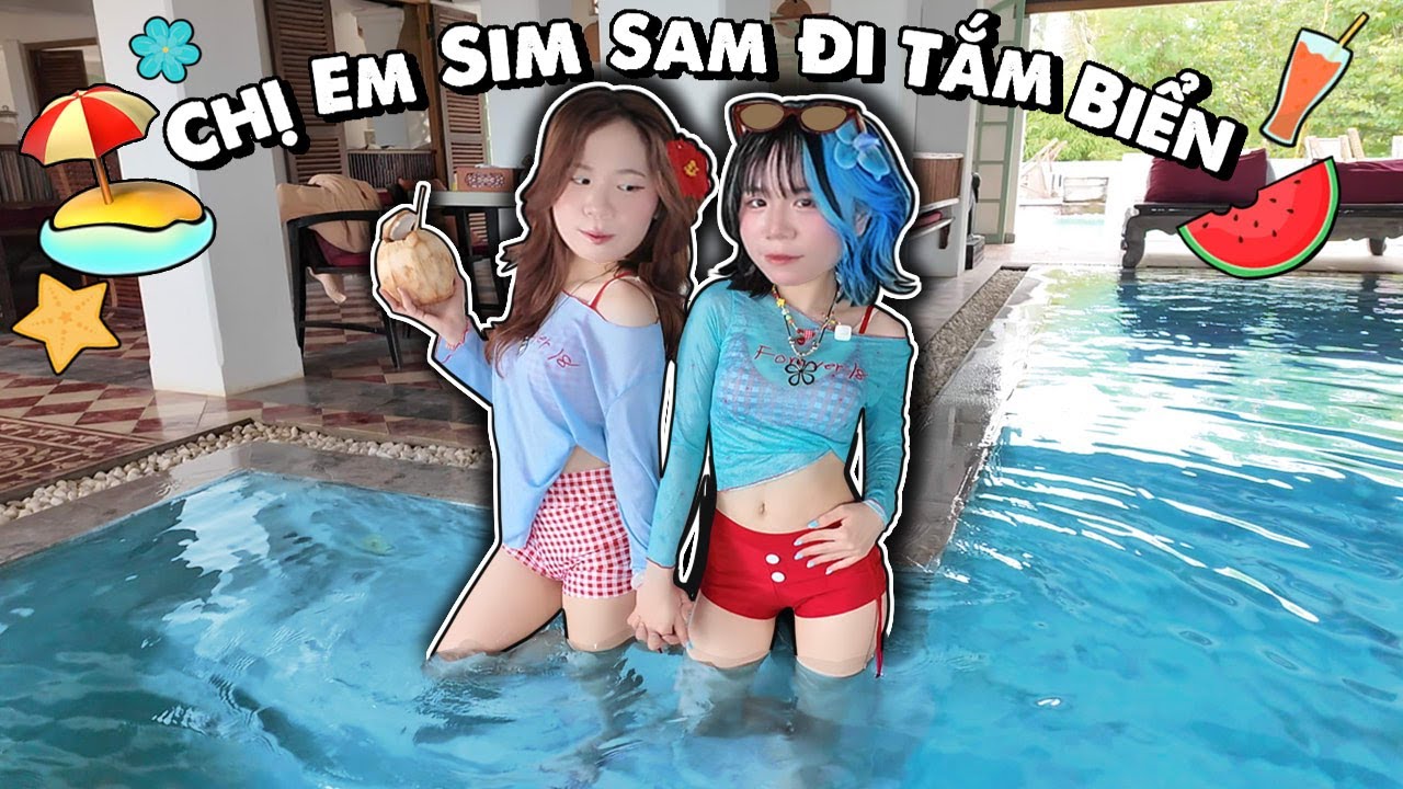 Simmy Và Sammy Đi Tắm Biển Xinh Lung Linh Ở Ngoài Đời 🏖️⁉️