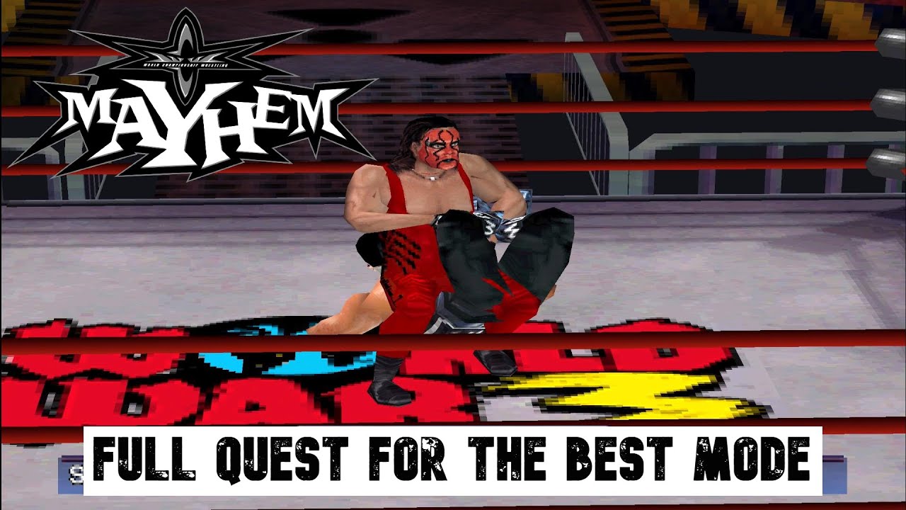WCW Mayhem - Sting (Wolfpac) - Full Quest For The Best Mode (PS1)