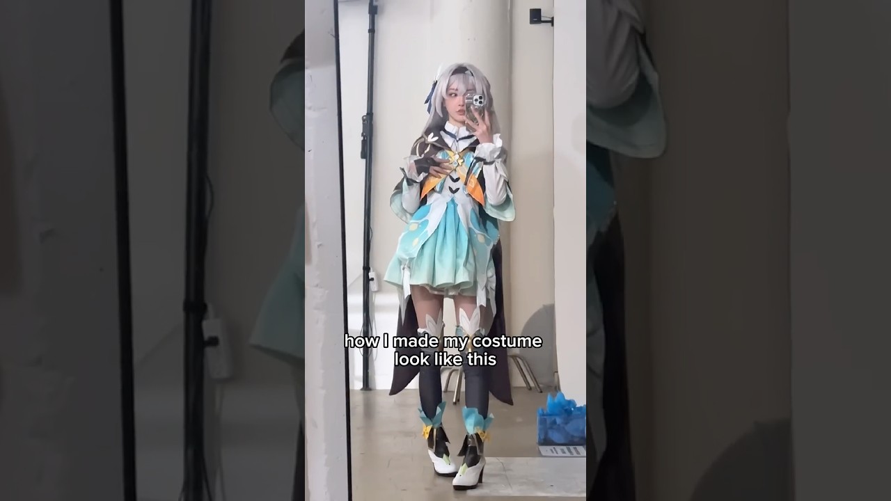 Upgrading a low quality costume I bought online! #cosplay #diy #firefly #honkaistarrail #tutorial