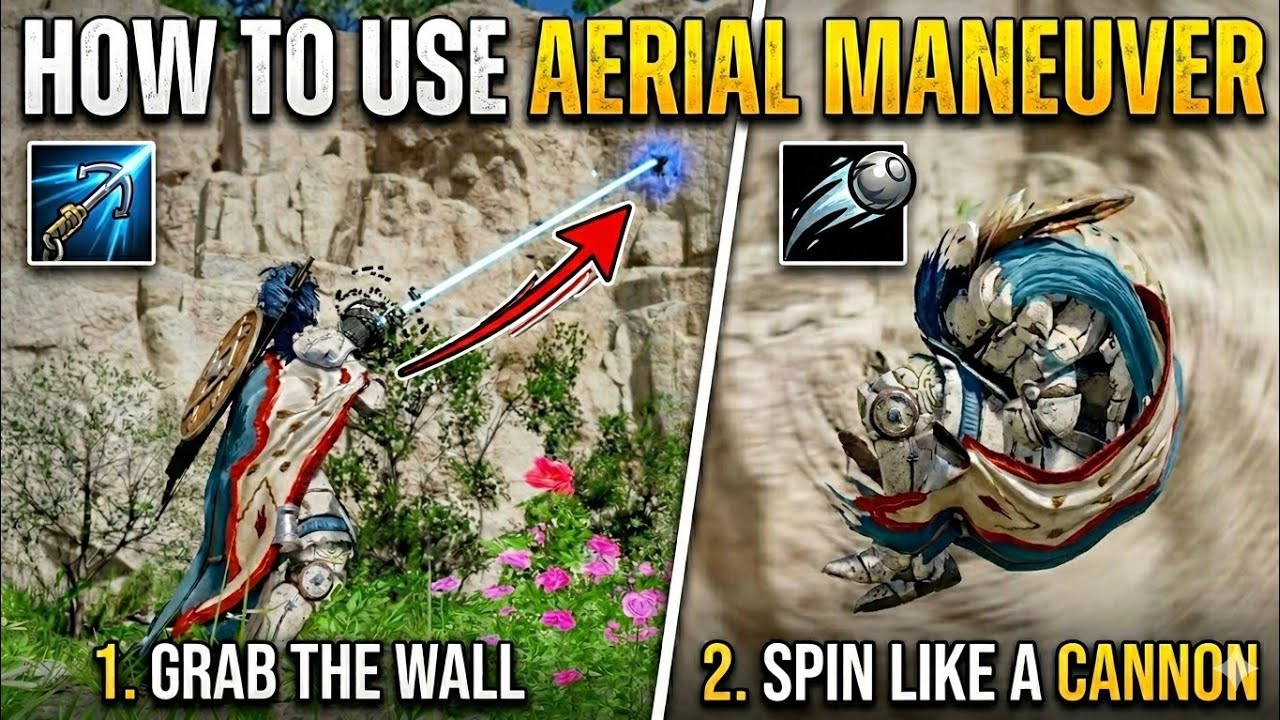 Crimson Desert - How to Use Aerial Swing & Aerial Maneuver using Axiom Force