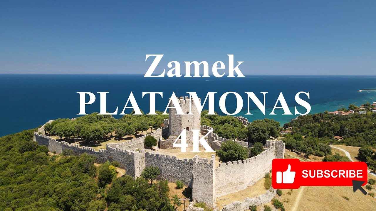 Zamek Platamonas Grecja 4K, Platamonas Castle Greece 4K