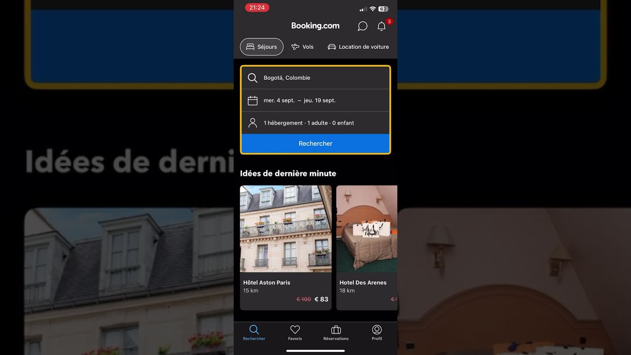 Comment mettre la devises en euro sur Booking ?
