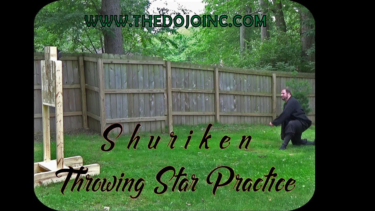 Shuriken Throwing Star Outdoor Practice