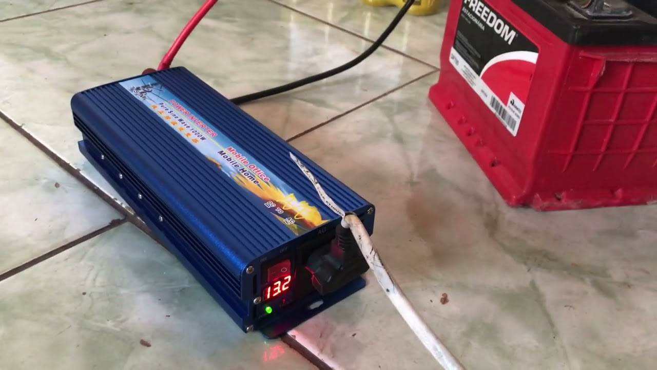 Inversor tsm de 1000w ligando geladeira
