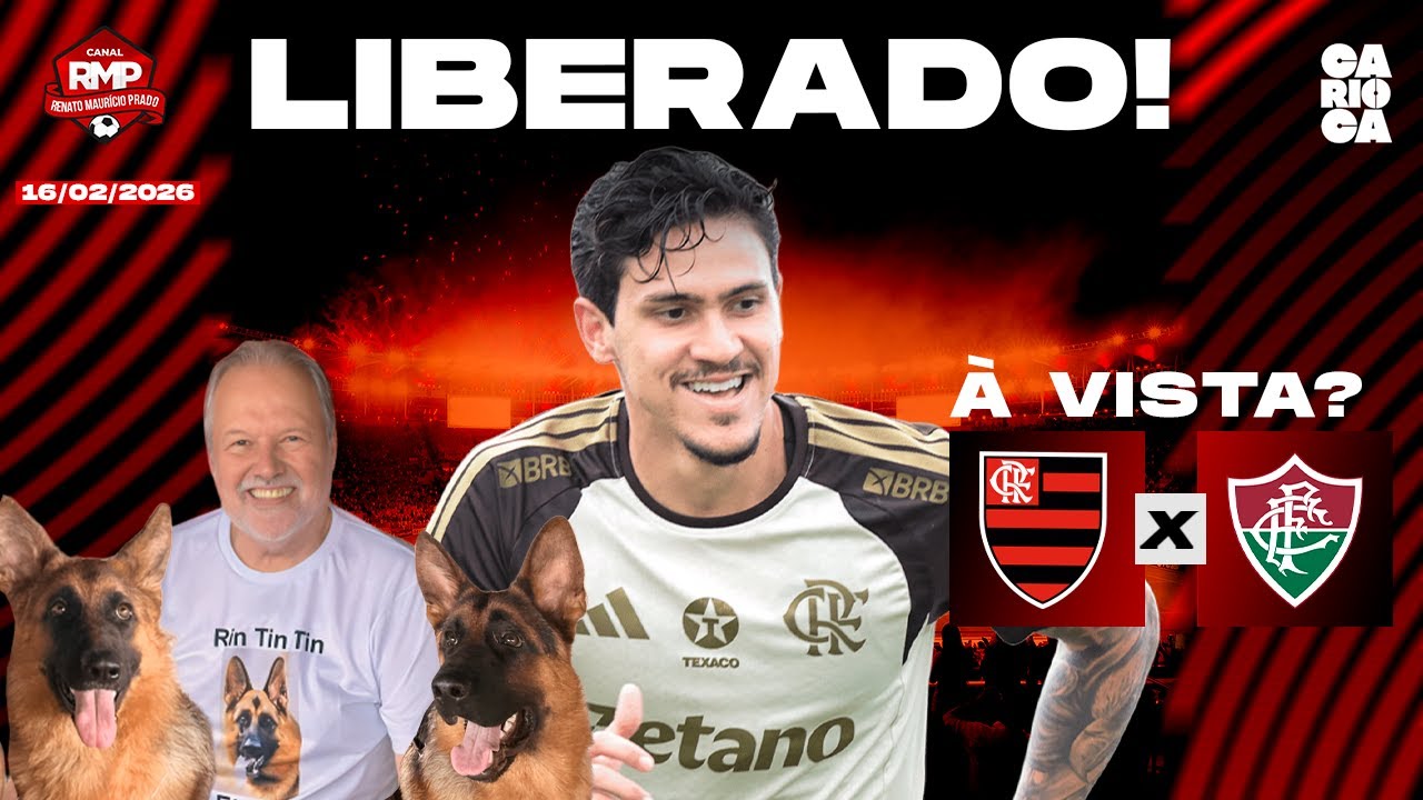PEDRO ESTÁ LIBERADO E VAI PINTANDO FLA-FLU NA FINAL
