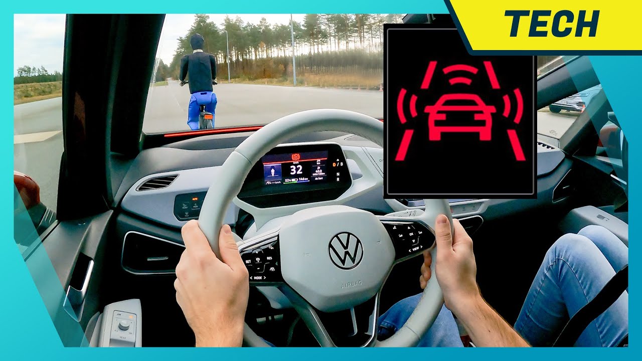 VW Front Assist, Ausweichunterstützung & Abbiegebremsfunktion: Notbremsen & Ausweichen im Test!