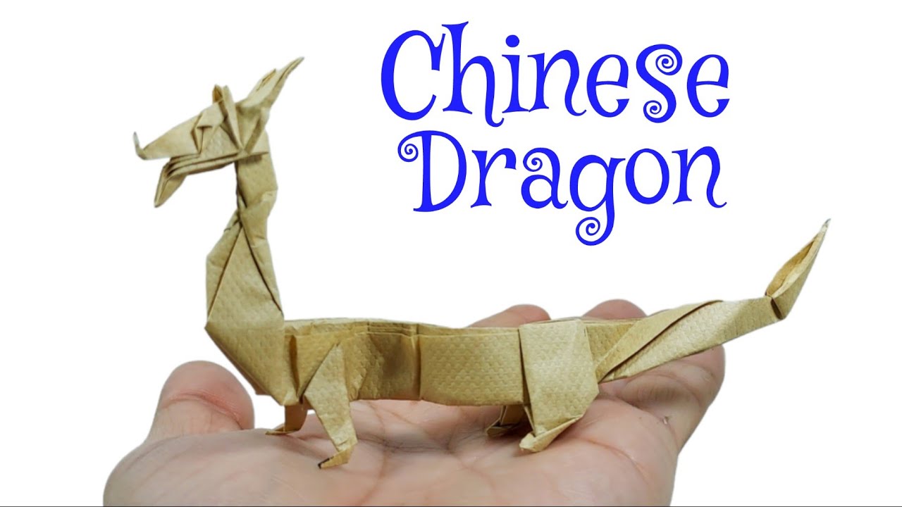 CHINESE DRAGÒN ORIGAMI [TUTORIAL] Des.By John Montroll