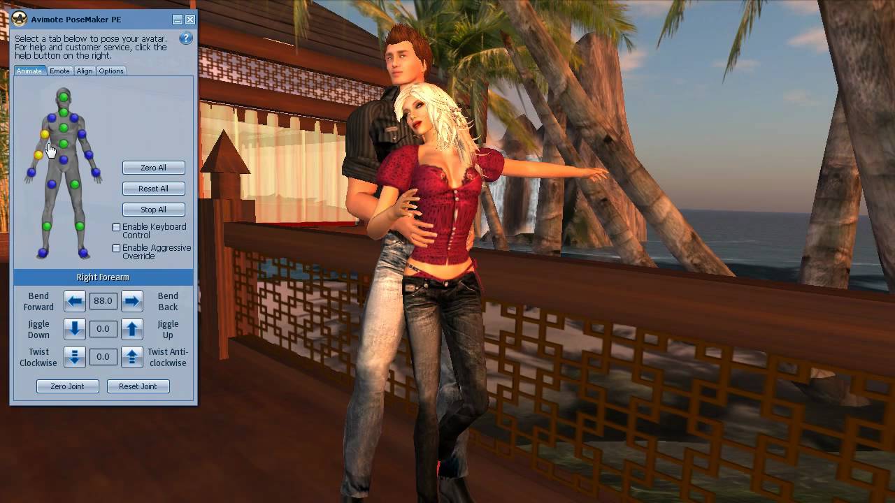 Avimote PoseMaker - Creating a Couple Pose