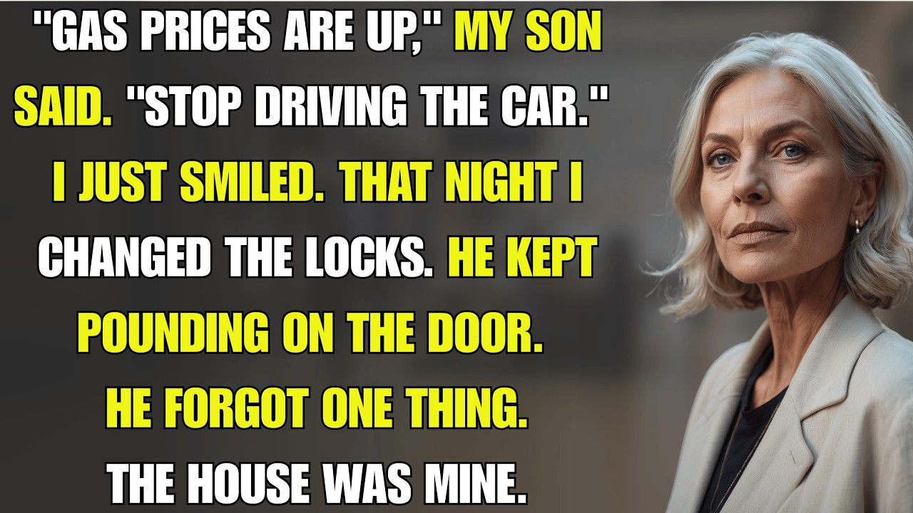 “Gas Prices Are Up—Stop Driving The Car,” My Son Said… I Quietly Changed The Locks