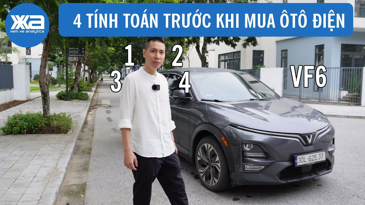 4 TÍNH TOÁN LỚN trước khi mua ô tô điện ( Vinfast VF6)