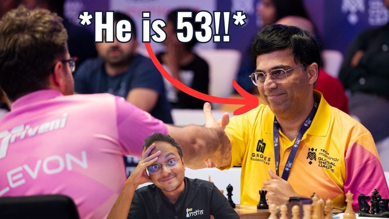 Вот это молодец! Виши Ананд обыгрывает Левона Ароняна | Global Chess League 2023