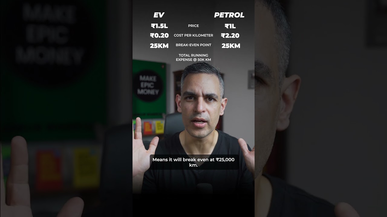 Petrol vs EV Scooter main kitni BACHAT?! | Ankur Warikoo #shorts