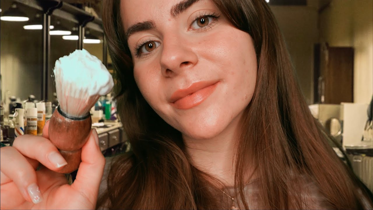 ASMR für Männer | Barber Shop Roleplay (hair cutting, styling, shaving...)
