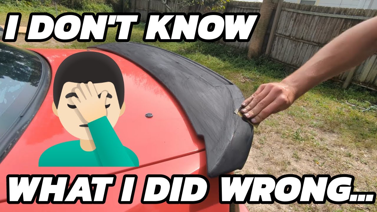 GT500 Spoiler on a New Edge | Let's See If I Can Fix It