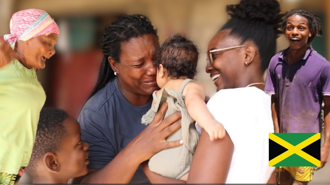 Surprising my family in JAMAICA! | Meeting our daughter for the first time ❤️🇯🇲