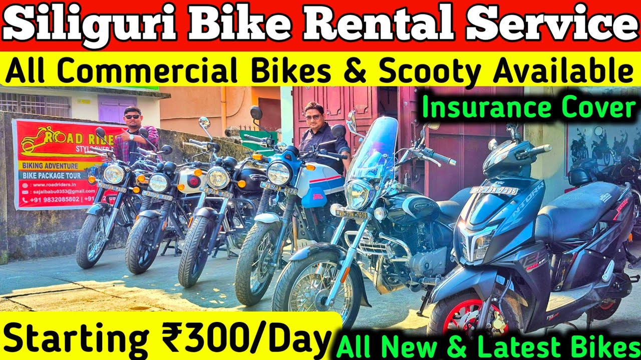 Bike Rental in Siliguri with Commercial Number Plate💥Road Riders✅
