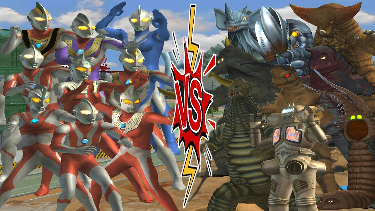 ウルトラマン VS ROBOT KING JOE, ULTRAMAN ACE VS TWINTAIL, TARO VS REDKING, ULTRASEVEN VS GUDON #ウルトラマン #怪獣