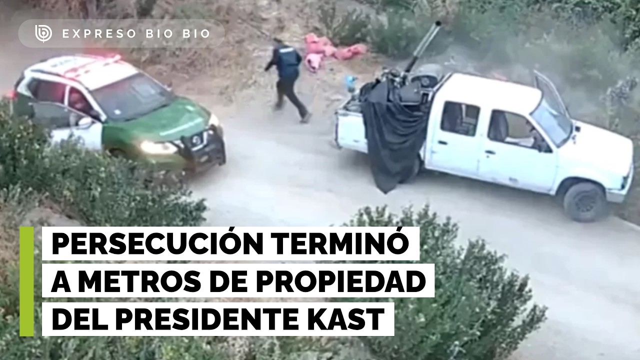 Reportan persecución que terminó a metros de propiedad del presidente Kast: hay dos detenidos