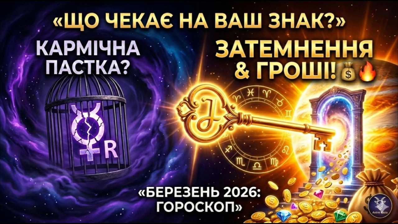 ЩО ЧЕКАЄ НА ВАС У БЕРЕЗНІ? СЮРПРИЗИ ДОЛІ ДЛЯ ВАШОГО ЗНАКА Астрологічний Прогноз БЕРЕЗЕНЬ 2026