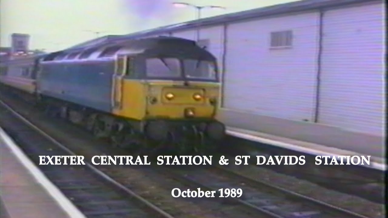 BR in the 1980s Exeter Central Station and Exeter St Davids Station in October 1989