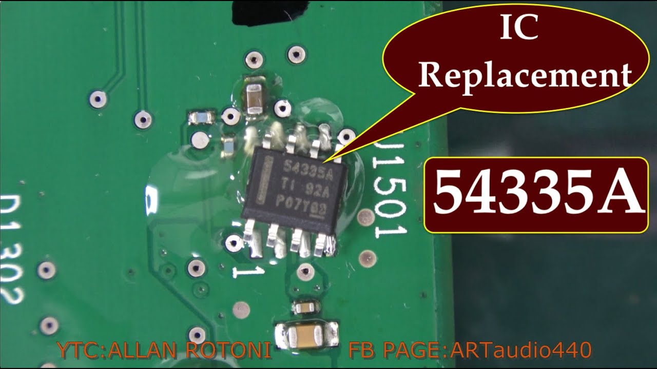 U1501 IC 54335A  Bose Soundbar Replacing the faulty IC
