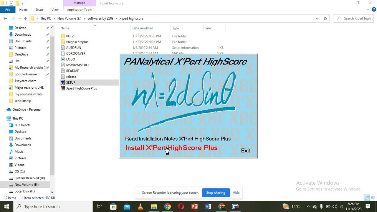 how to install / download X'Pert highscore plus software part 1
