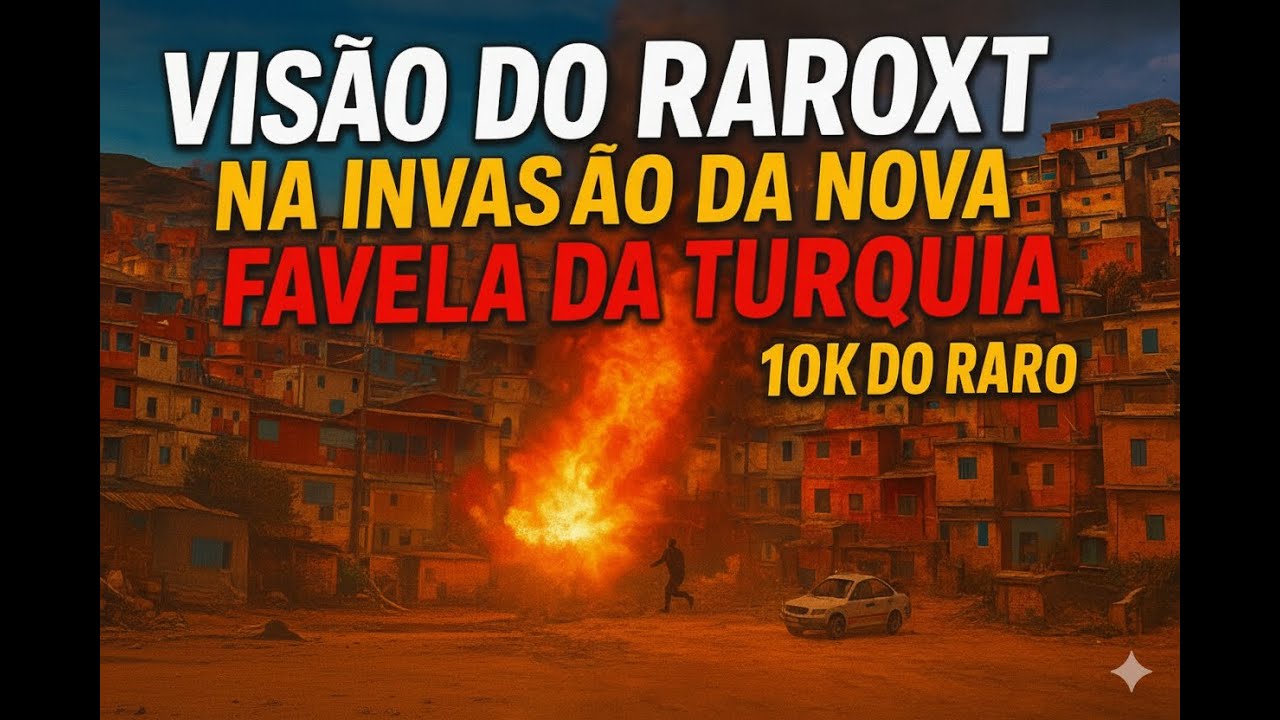 VISÃO DO RAROXT NA INVASÃO DA NOVA FAVELA TURQUIA 🔥 + 10K DO RARO VULGO MENINO DO TRACKING!!!