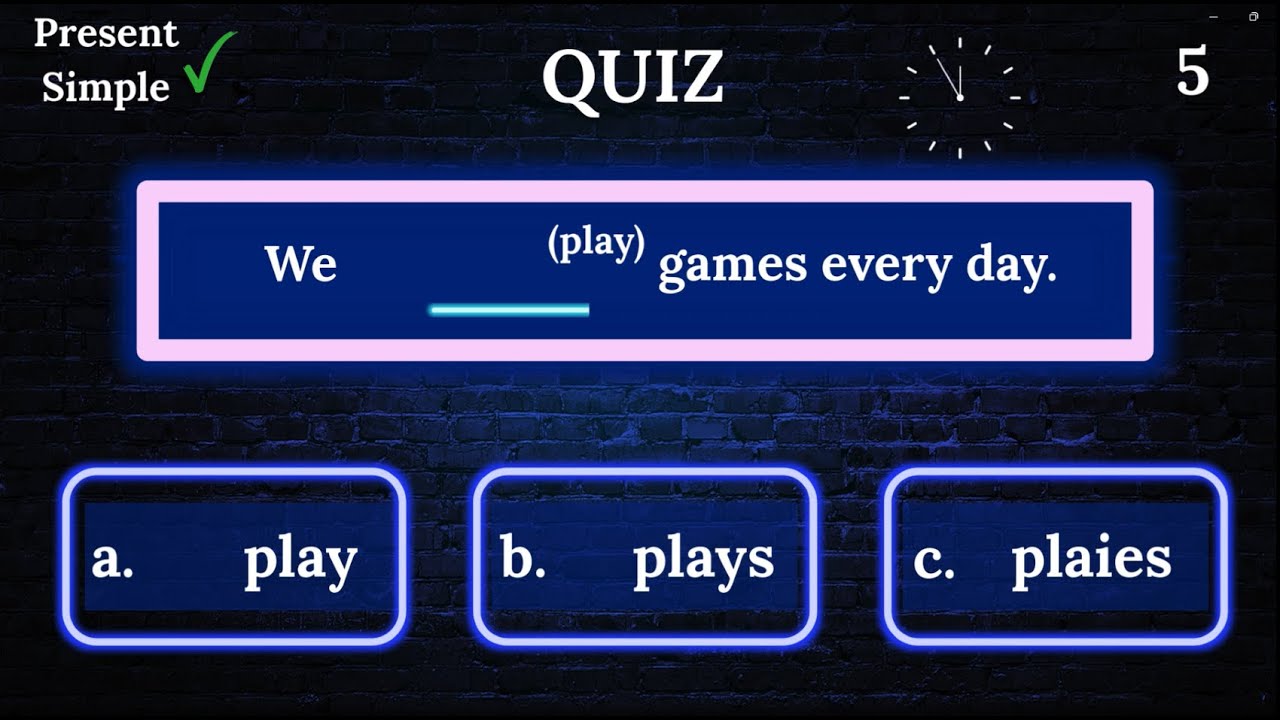 Present Simple | Grammar Quiz