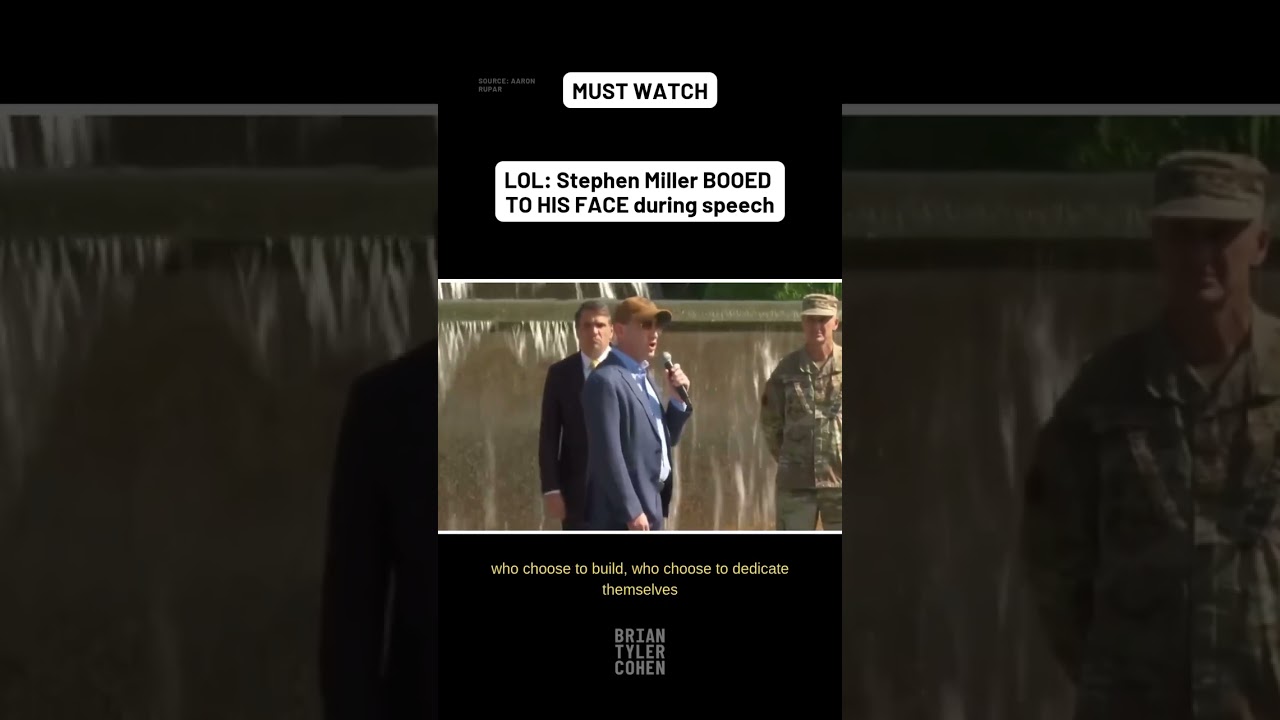 LOL: Stephen Miller BOOED TO HIS FACE during speech