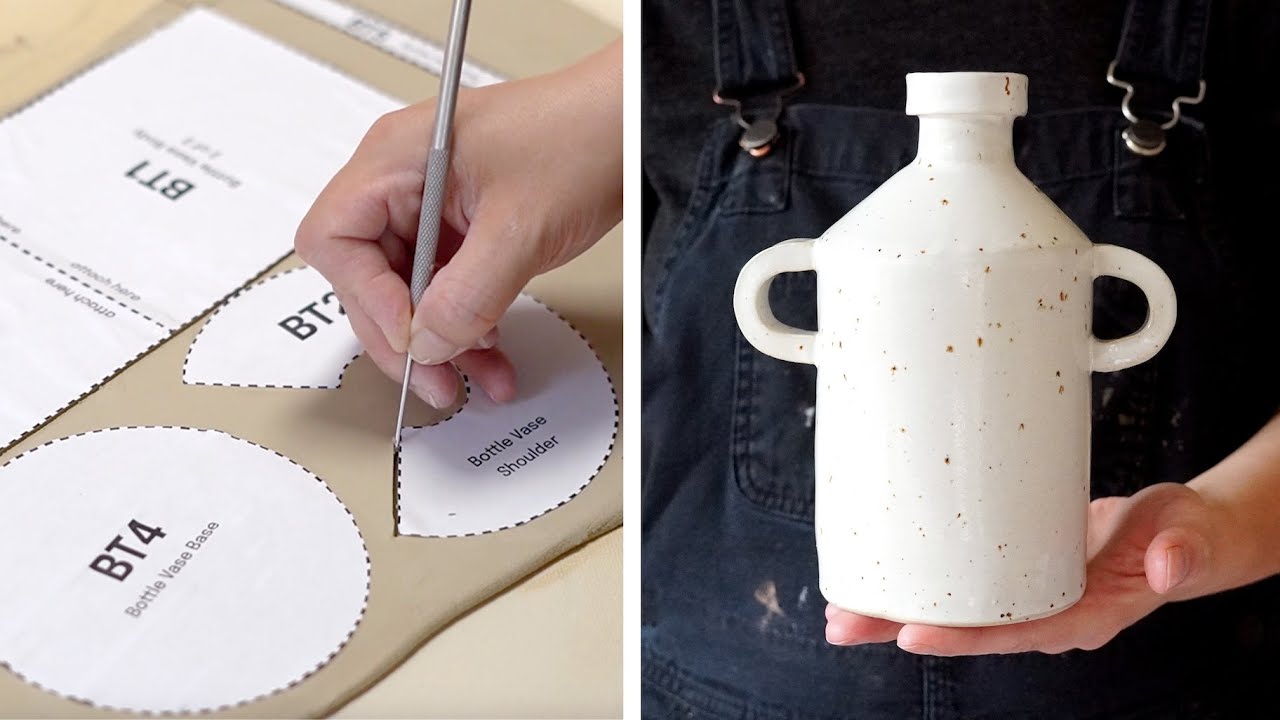 How to make a Bottle Vase (with templates!)