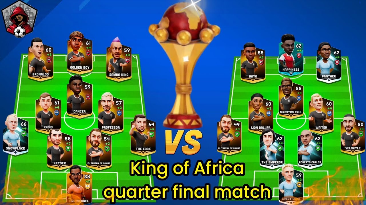 King of Africa quarter final match 🙀😱🙀 in Mini football #vairal #football #gaming #DARK GMR S16 YT..