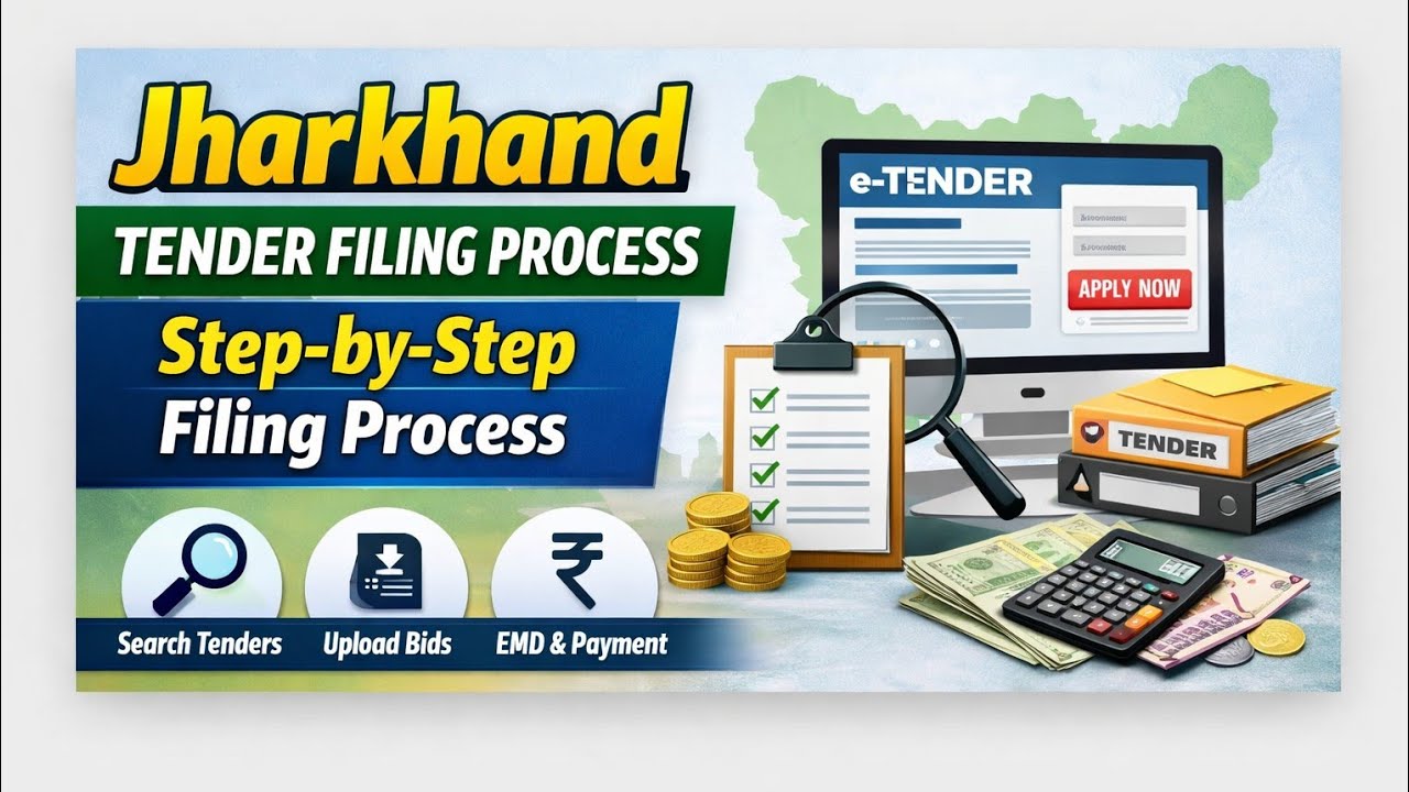 Jharkhand Tender Filing Process 2026 | Step-by-Step e-Tender Apply Online