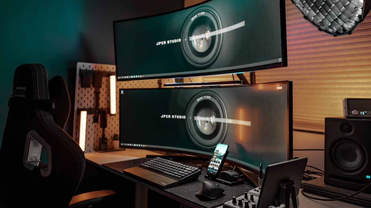 房間大改造 ! 全台灣最夢幻的桌面 ! THE ULTIMATE DESK SETUP with TWO SAMSUNG ODYSSEY NEO G9