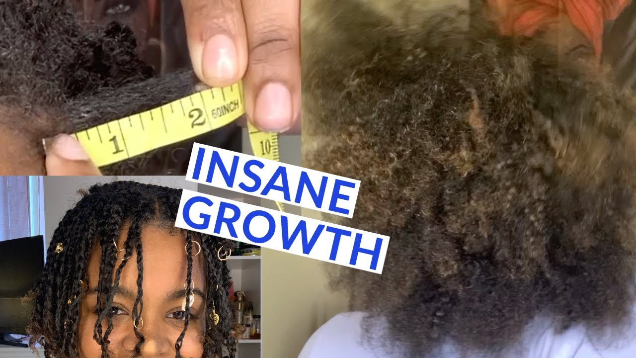 Taking Down Mini Braids | Best Protective Style for Hair Growth | Measuring Length Retention