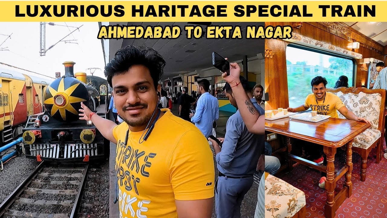 Luxuries Steam Heritage Special Train 09409 | Ahmedabad To Ekta Nagar | Indian Railway | bbr Vloggs
