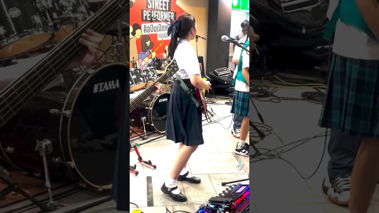 Thai girls play rock