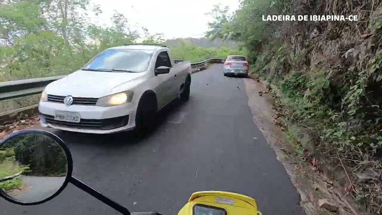 A TERRIVEL LADEIRA DE IBIAPINA-descendo de moto pop climm