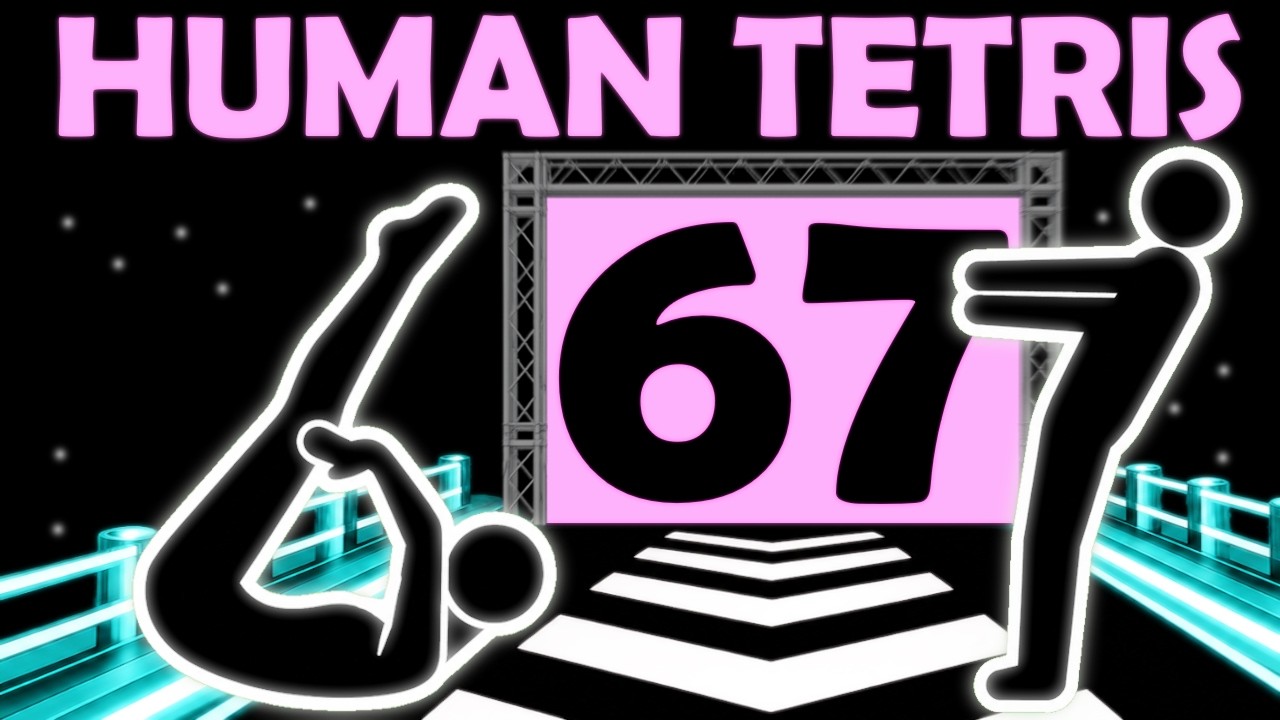 HUMAN TETRIS x DUO | LONG 8-MIN EDITION | Interactive 2 Players